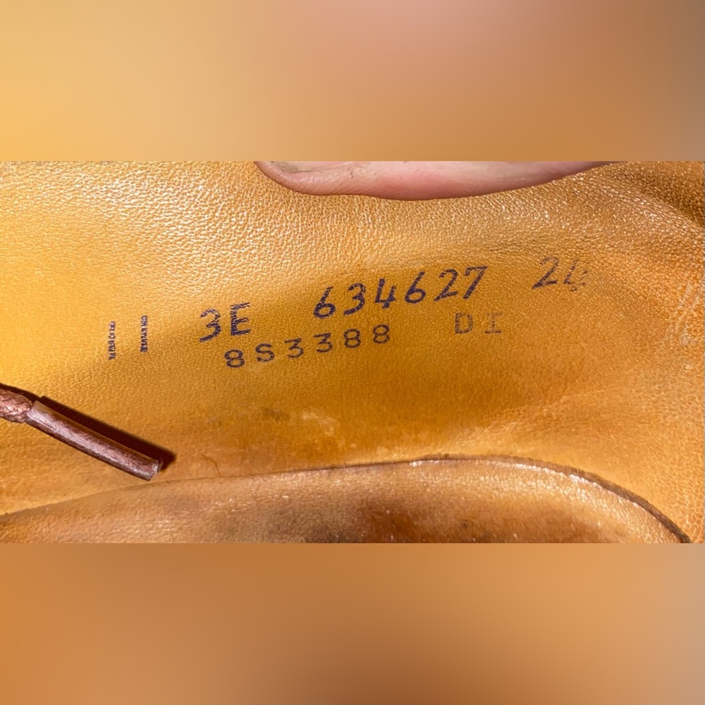 Vintage Florsheim Imperial Shell Cordovan Color 8 Brown Lace Up Derby 11 Vtg USA - Picture 11 of 11
